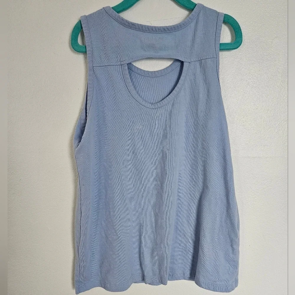 The‎ Childrens Place Blue Floral Heart Tank Top Glitter Butterfly Size 10/12